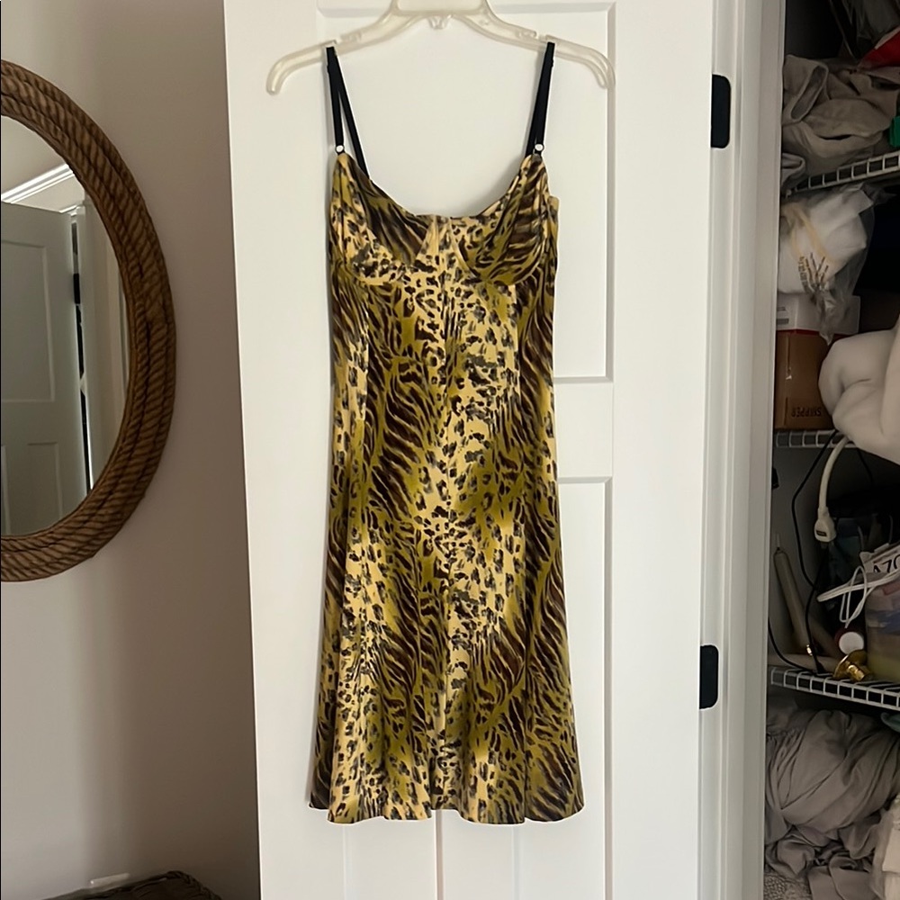 Leopard Print Slip Dress